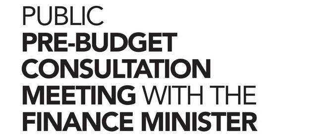 Pre-Budget Consultation Meeting – 17th September