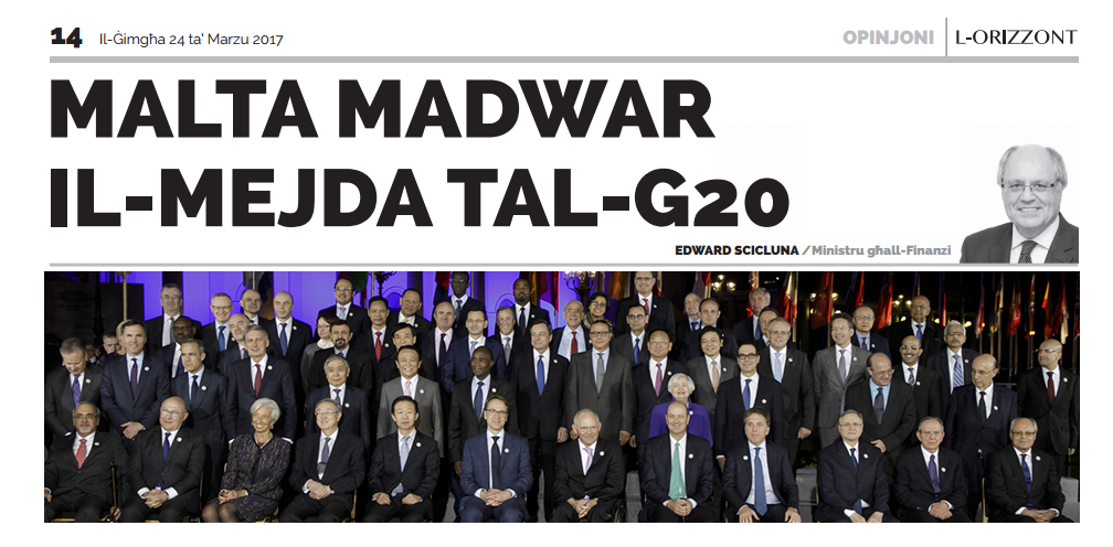 Malta madwar il-mejda tal-G20