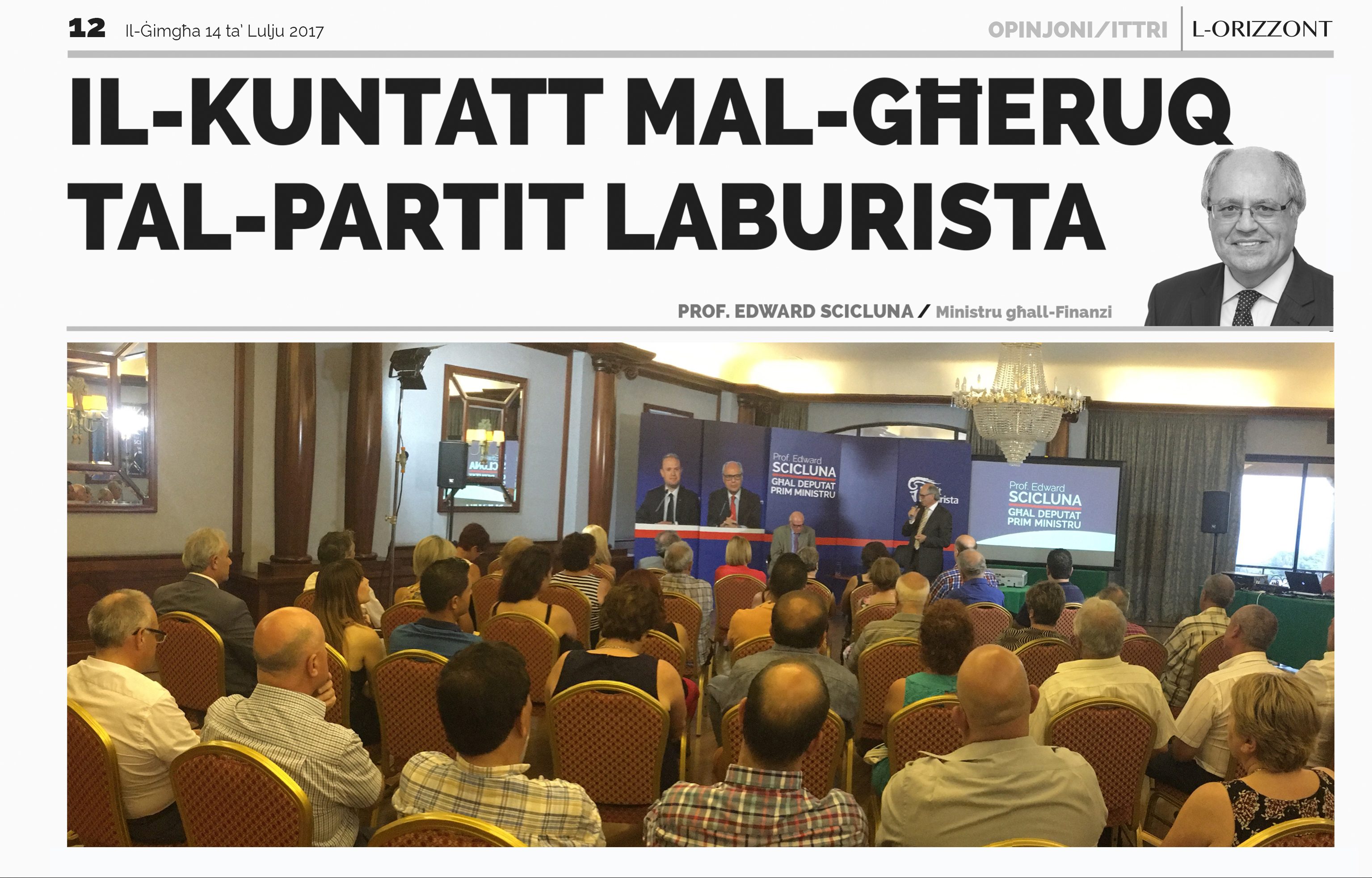 Il-kuntatt mal-għeruq tal-Partit