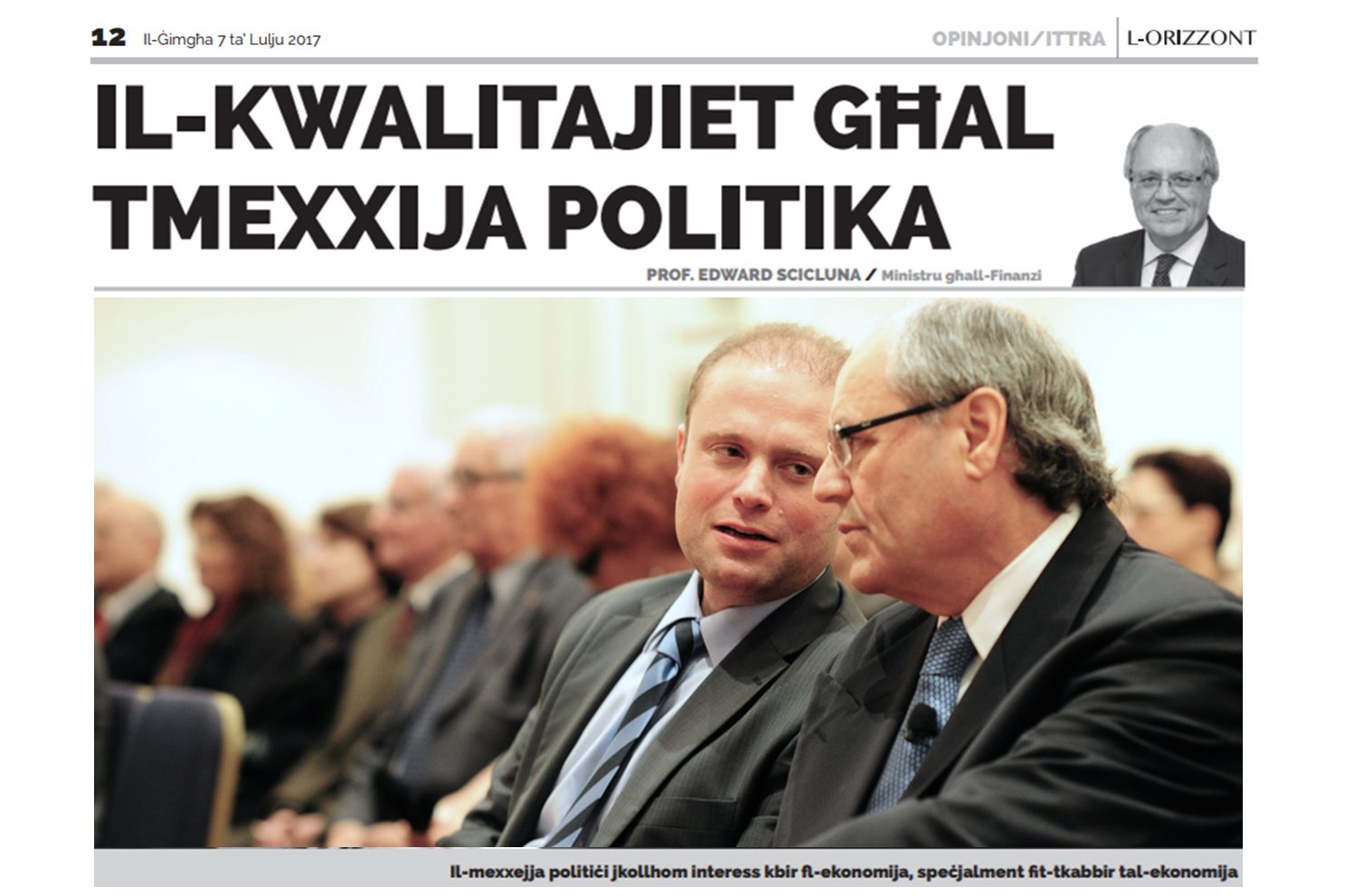 Il-kwalitajiet għal tmexxija politika