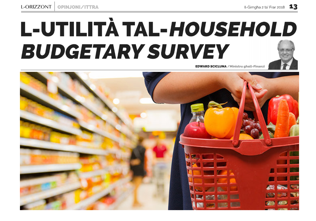 L-utilità tal-Household Budgetary Survey