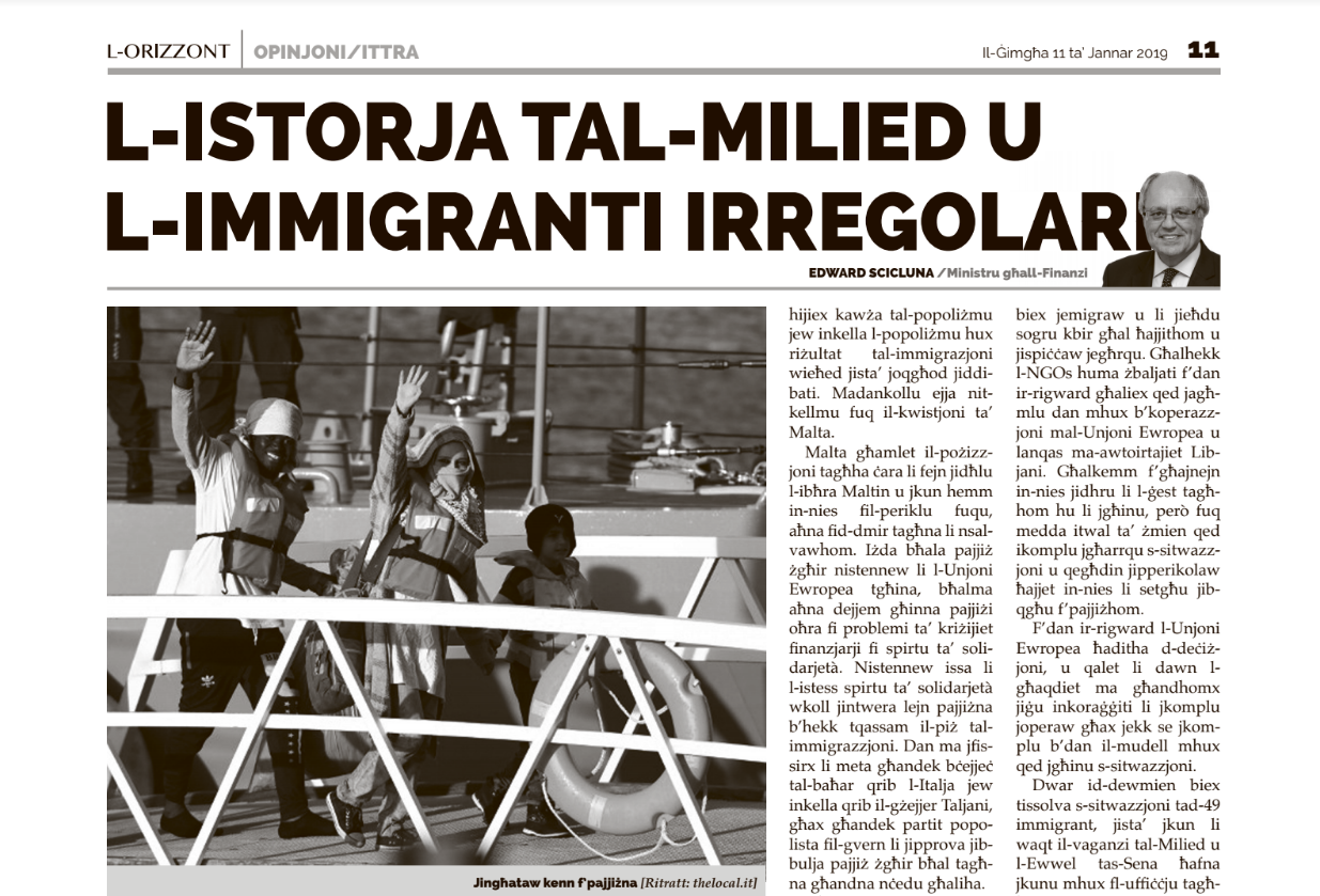 L-Istorja tal-Milied u l-Immigranti Irregolari