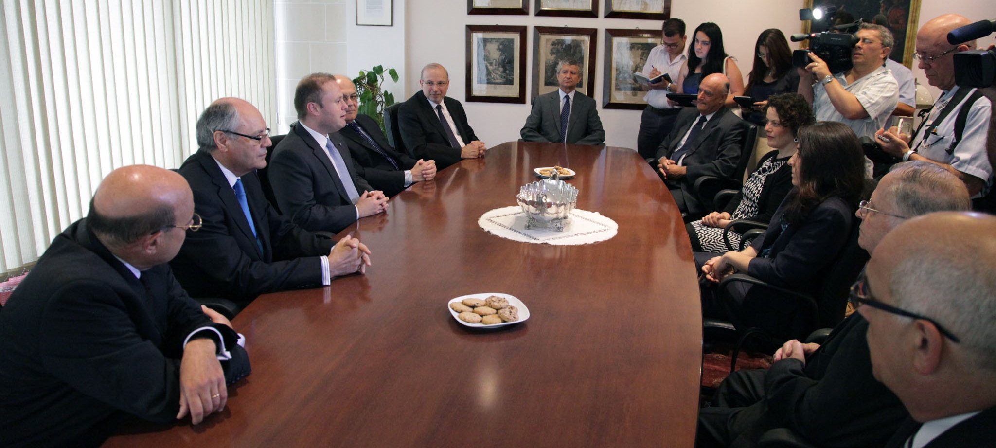 Prime Minister Joseph Muscat and Finance Minister Prof. Edward Scicluna visit Malta Financial Services Authority