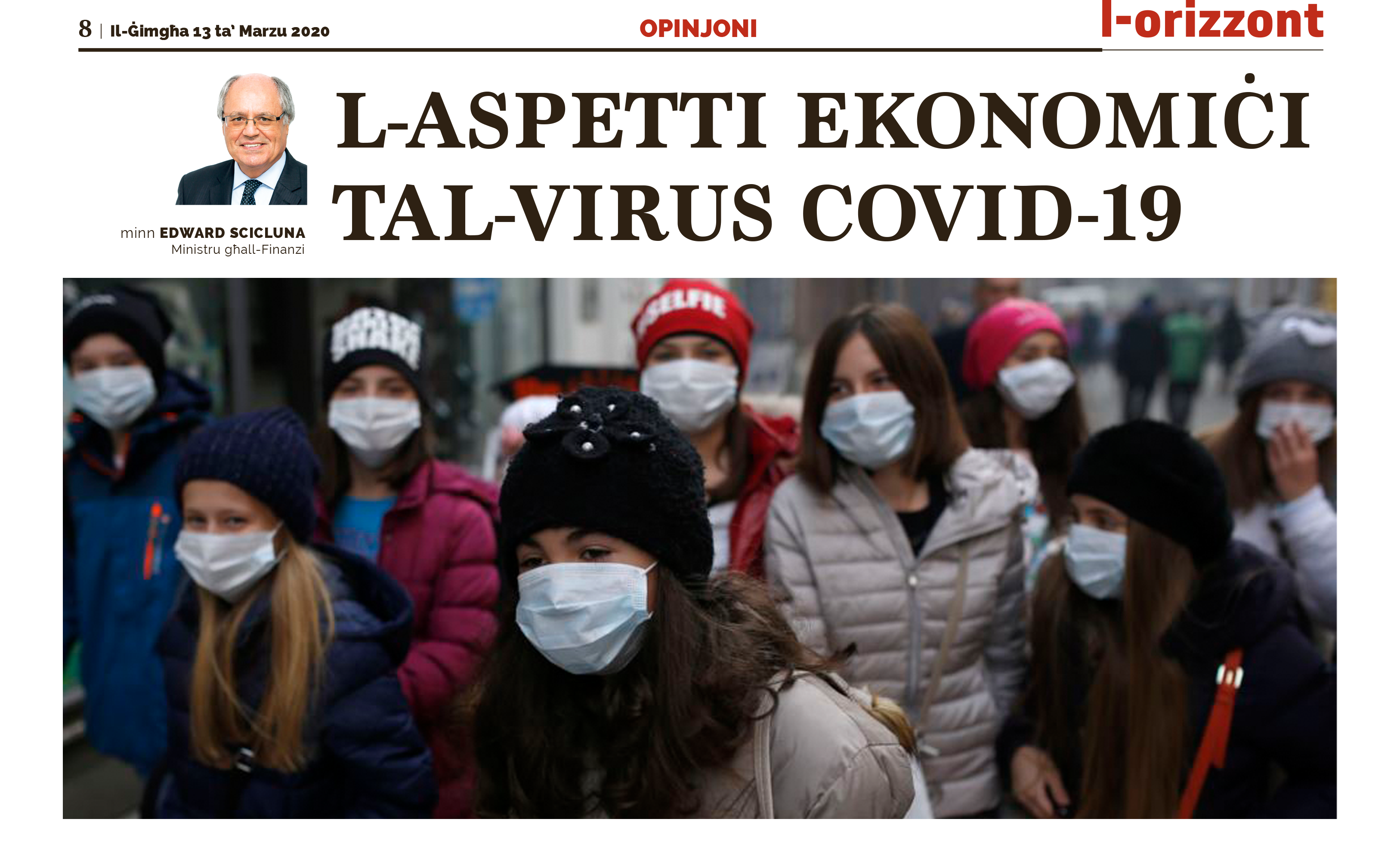 L-aspetti ekonomiċi tal-virus Covid-19